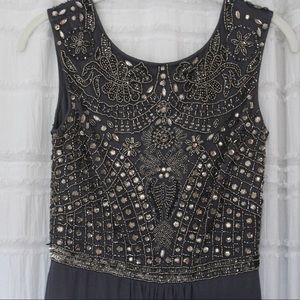 Aidan Mattox Blue/Grey Gown